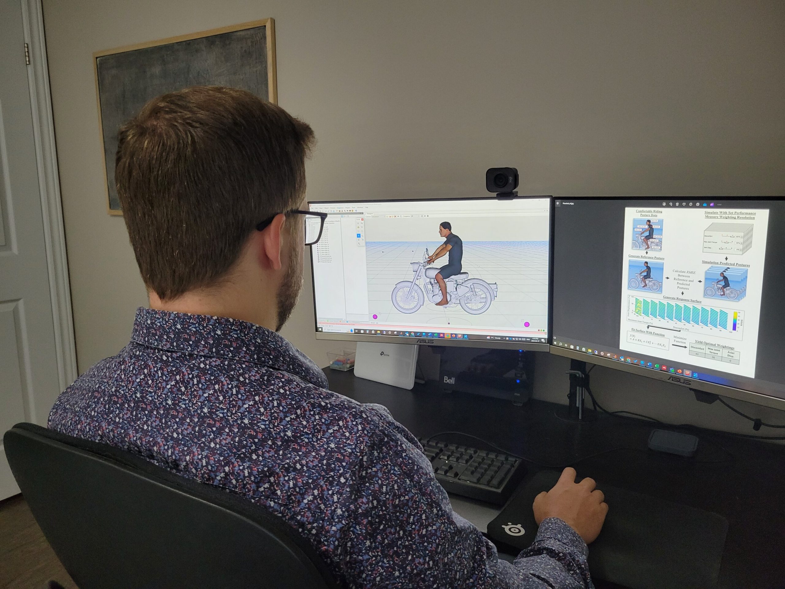 مدل دیجیتال انسان به طراحی موتورسیکلت ها بر اساس موقعیت سواری کمک می کند